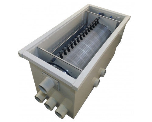 Burtons TF-1000 Pond Drum Through-Flow Filter-Including Socket Panel